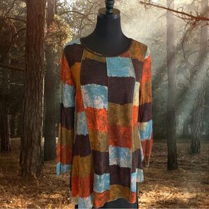 NWT Feratelli Sweater in Autumn Colors Women's Size Medium